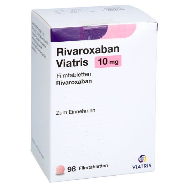 Rivaroxaban Viatris 10 Mg Filmtabletten 98 St