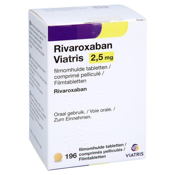 Rivaroxaban Viatris 2,5 Mg Filmtabletten 196 St
