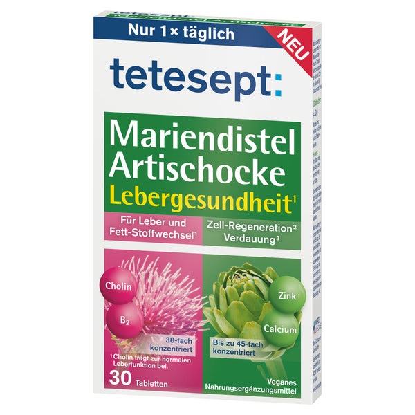Tetesept Mariendistel Artischocke Tabletten 30 St