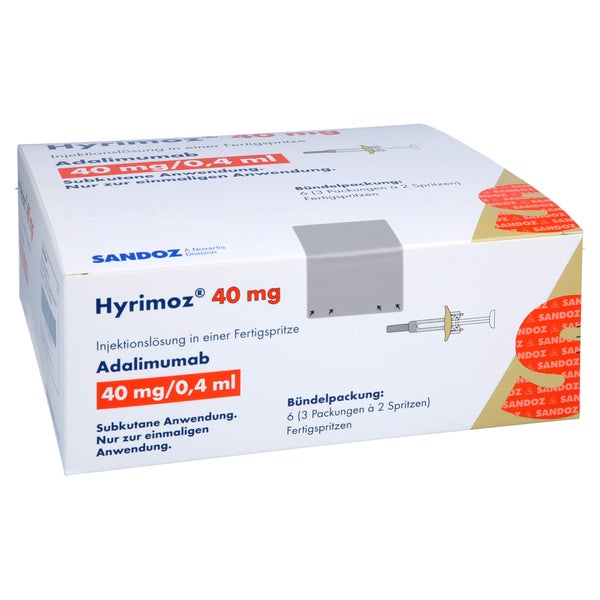 Hyrimoz 40 Mg/0,4 ml Inj.-Lösung i.e.Fer 6 St