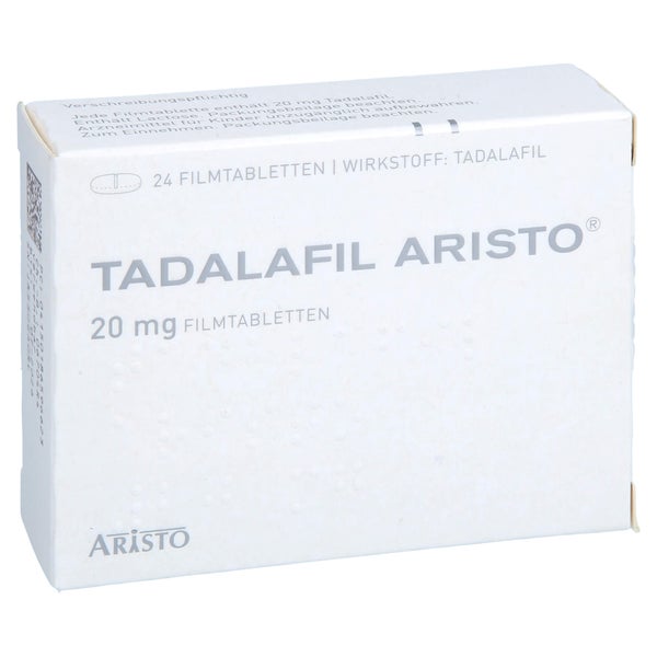 Tadalafil Aristo 20 Mg Filmtabletten 24 St
