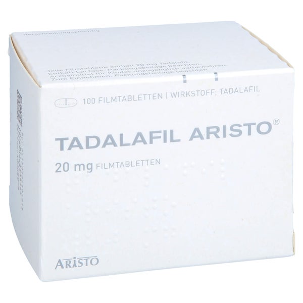 Tadalafil Aristo 20 Mg Filmtabletten 100 St