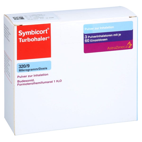 Symbicort Turbohaler 320/9 µg/Dosis 60 E 3 St