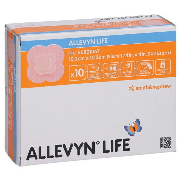 Allevyn Life 10,3x10,3 cm Silikonschaumv 10 St