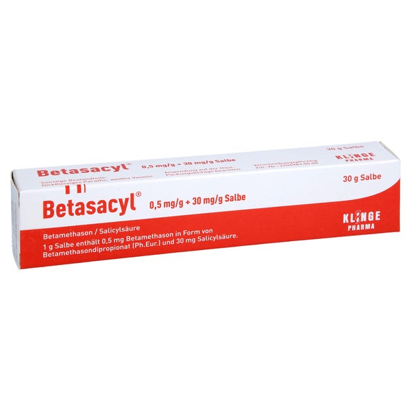 Betasacyl 0,5 mg/g + 30 mg/g Salbe 30 g
