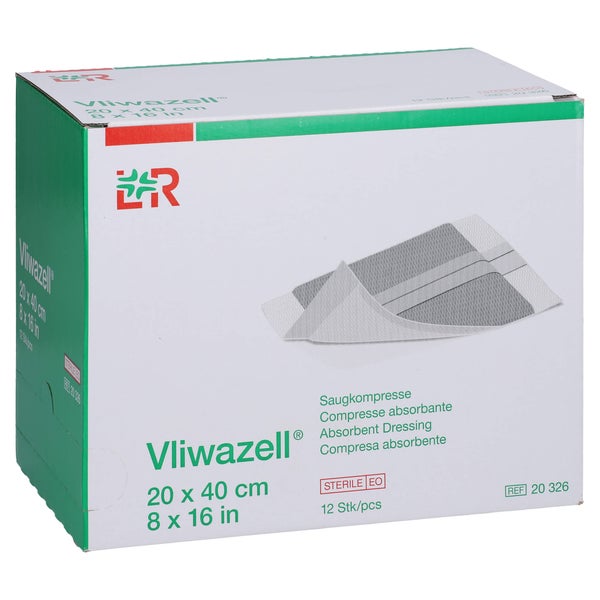 Vliwazell Saugkompressen Steril 20x40 cm 12 St