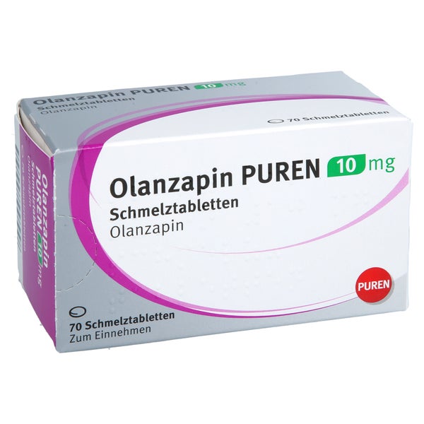 Olanzapin Puren 10 Mg Schmelztabletten 70 St