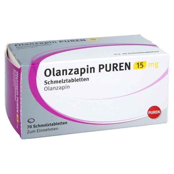 Olanzapin Puren 15 Mg Schmelztabletten 70 St
