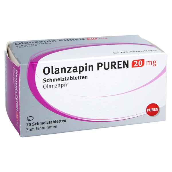Olanzapin Puren 20 Mg Schmelztabletten 70 St