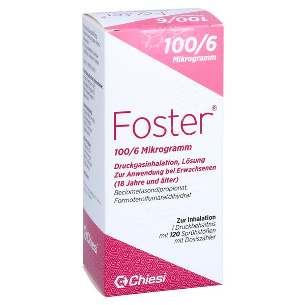 Foster 100/6 µg 120 Hub Dosieraerosol 1 St