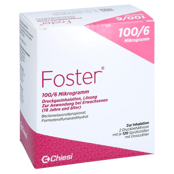 Foster 100/6 µg 120 Hub Dosieraerosol 2 St