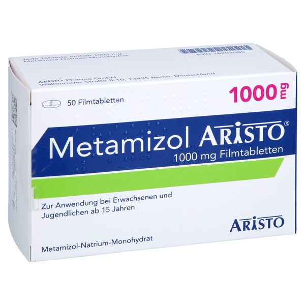 Metamizol Aristo 1000 Mg Filmtabletten 50 St