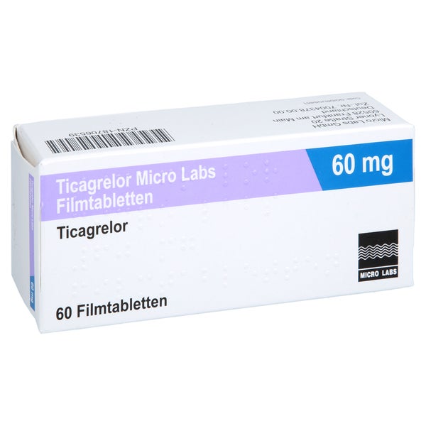 Ticagrelor Micro Labs 60 Mg Filmtabletten 60 St