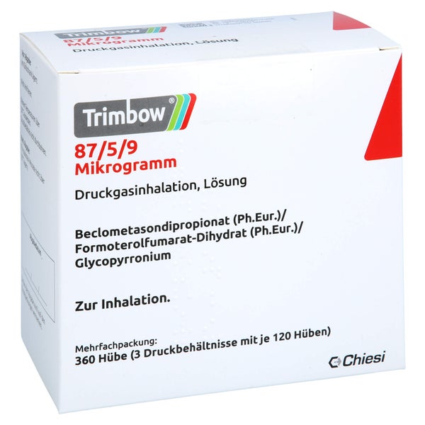 Trimbow 87 µg/5 µg/9 µg 120 Hub Druckgas 3 St