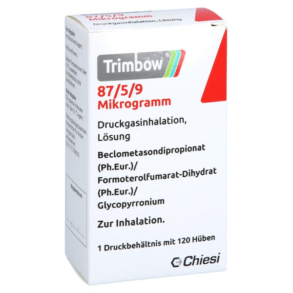 Trimbow 87 µg/5 µg/9 µg 120 Hub Druckgas 1 St