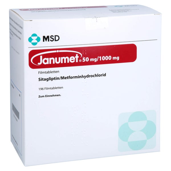 Janumet 50 Mg/1000 mg Filmtabletten 196 St