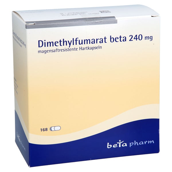 Dimethylfumarat Beta 240 Mg Magensaftres.hartkaps. 168 St