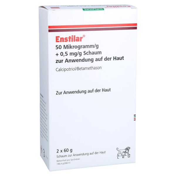 Enstilar 50 µg/g + 0,5 mg/g Schaum z.Anw 2X60 g