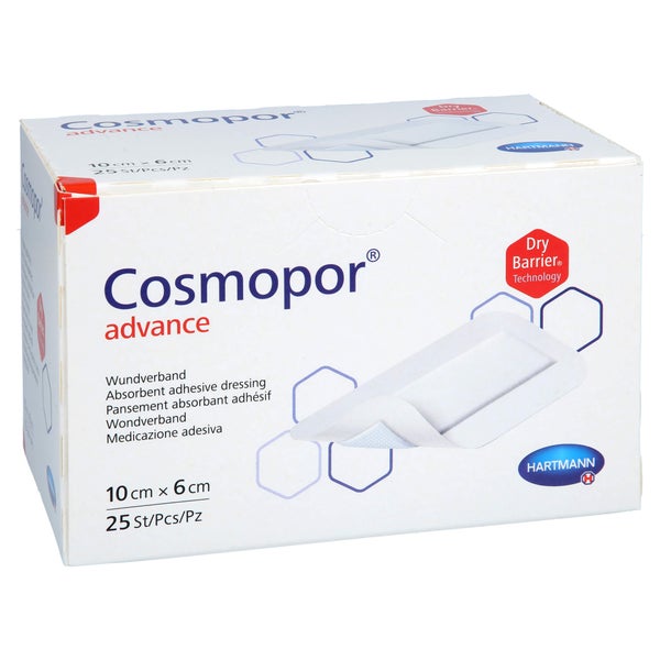 Cosmopor Advance Wundverband 6x10 cm 25 St