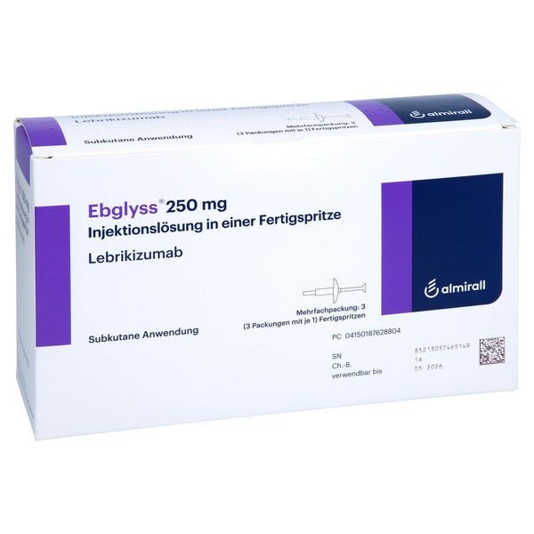 Ebglyss 250 mg Injektionslösung i.e.Fert 3 St