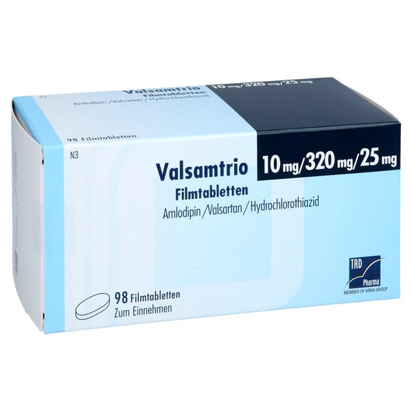 Valsamtrio 10 Mg/320 mg/25 mg Filmtablet 98 St