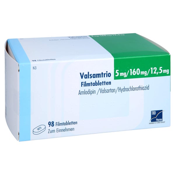 Valsamtrio 5 Mg/160 mg/12,5 mg Filmtable 98 St
