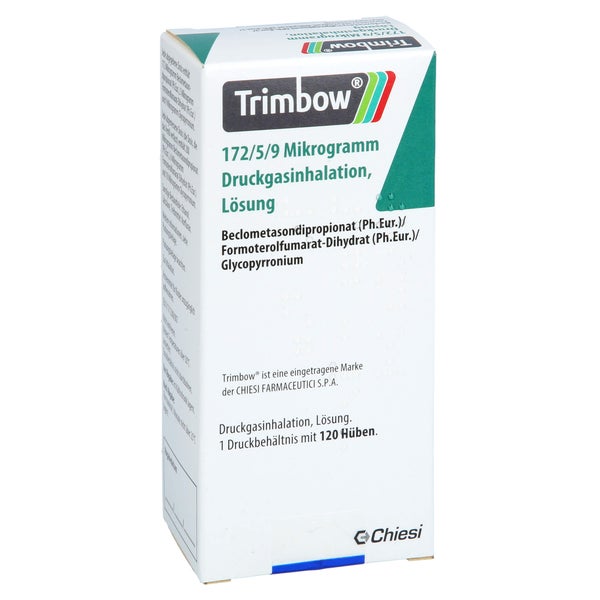 Trimbow 172 µg/5 µg/9 µg 120 Hub Druckga 1 St