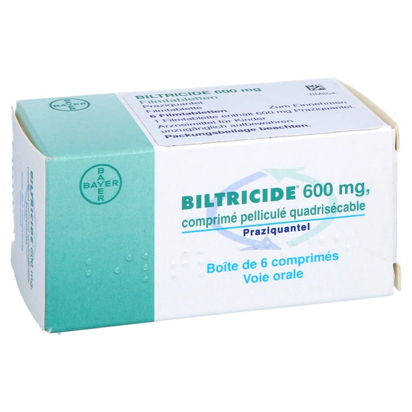 Biltricide 600 mg Filmtabletten 6 St
