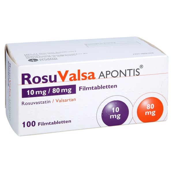 Rosuvalsa Apontis 10 mg/80 mg Filmtablet 100 St