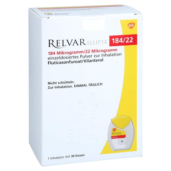 Relvar Ellipta 184 Mikrogramm/22 Mikrogr 1X30 St