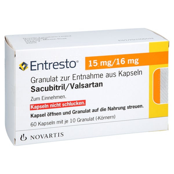 Entresto 15 Mg/16 mg Gran.z.Entnahme aus 60 St