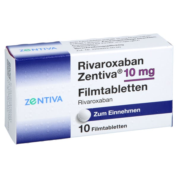 Rivaroxaban Zentiva 10 Mg Filmtabletten 10 St