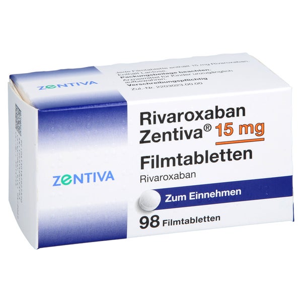 Rivaroxaban Zentiva 15 Mg Filmtabletten 98 St