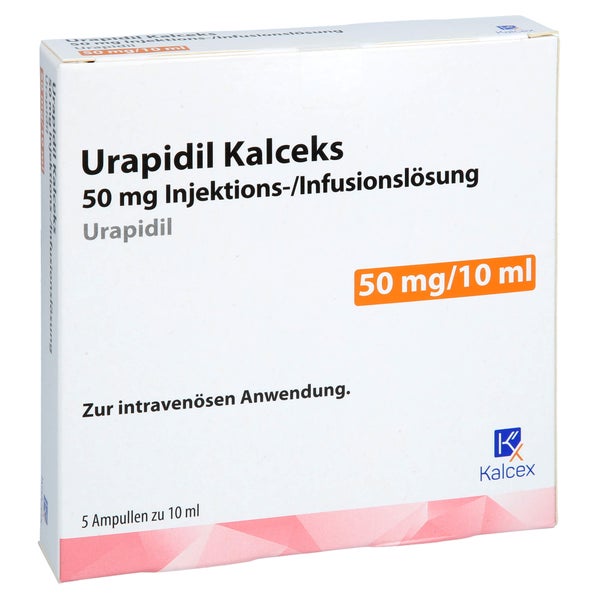 Urapidil Kalceks 50 mg Injektions-/Infus 5 St