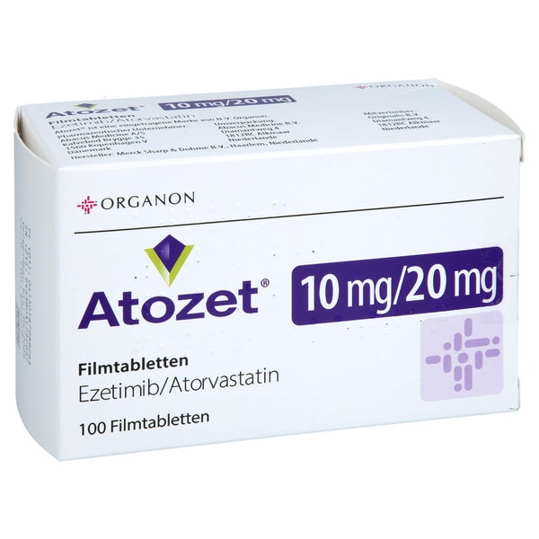Atozet 10 Mg/20 mg Filmtabletten 100 St