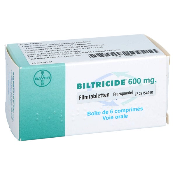 Biltricide 600 mg Filmtabletten 6 St