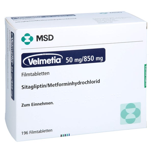 Velmetia 50 Mg/850 mg Filmtabletten 196 St