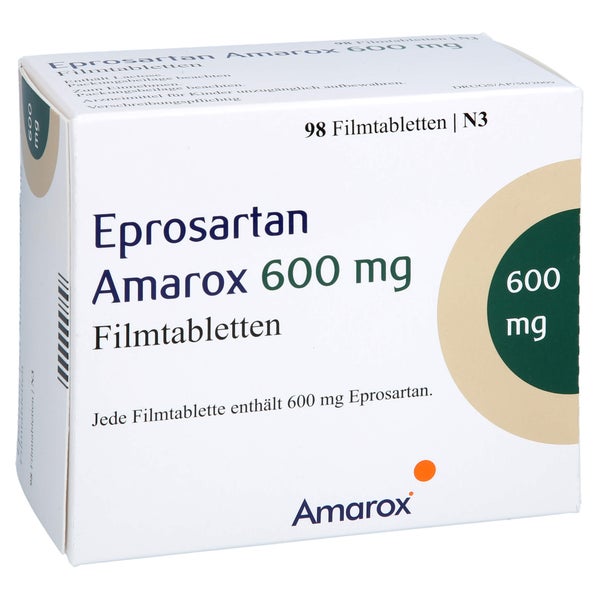 Eprosartan Amarox 600 Mg Filmtabletten 98 St
