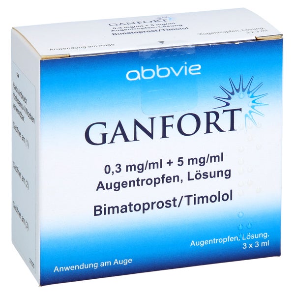 Ganfort 0,3 Mg/ml + 5 Mg/ml Augentropfen 3X3 ml