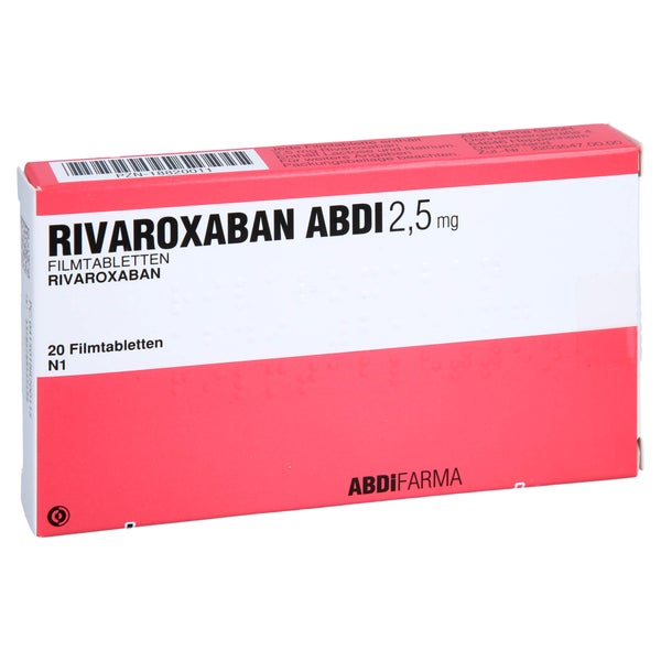 Rivaroxaban Abdi 2,5 Mg Filmtabletten 20 St