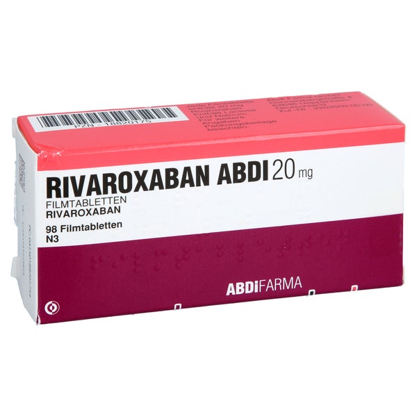 Rivaroxaban Abdi 20 Mg Filmtabletten 98 St