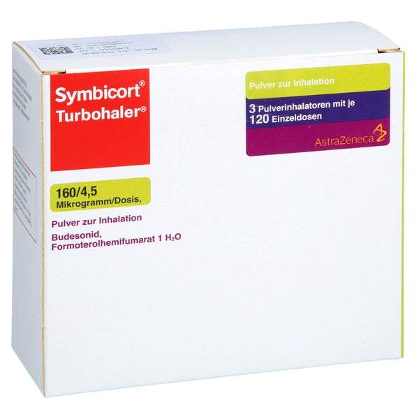 Symbicort Turbohaler 160/4,5 µg/Dosis 12 3 St