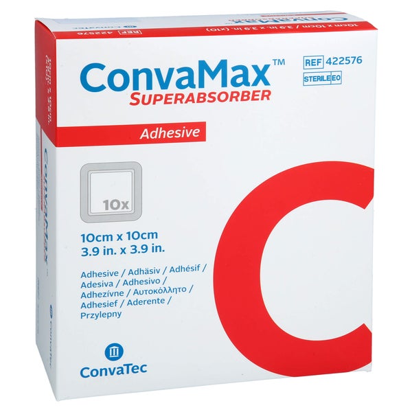 Convamax Superabsorber Adhäsiv 10x10 cm 10 St