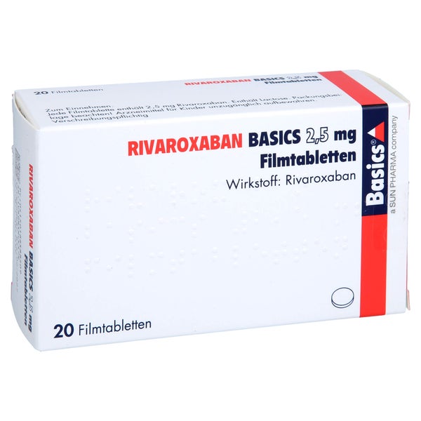 Rivaroxaban Basics 2,5 Mg Filmtabletten 20 St