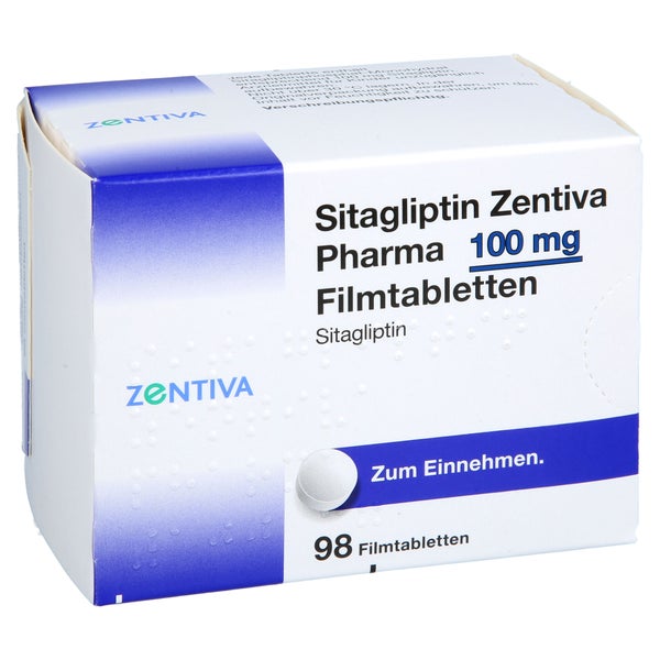 Sitagliptin Zentiva Pharma 100 Mg Filmtabletten 98 St