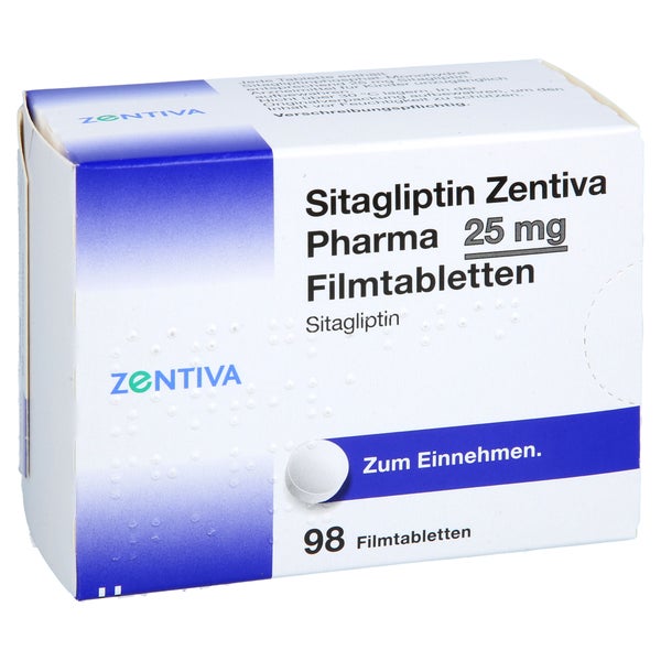 Sitagliptin Zentiva Pharma 25 Mg Filmtabletten 98 St