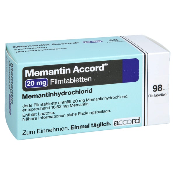 Memantin Accord 20 mg Filmtabletten 98 St