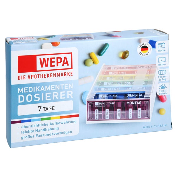 Wepa 7 Tage Wochenmagazin Regenbogen/uv-schutz+ 1 St