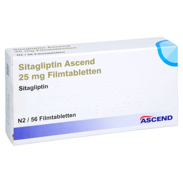 Sitagliptin Ascend 25 Mg Filmtabletten 56 St