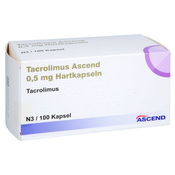 Tacrolimus Ascend 0,5 Mg Hartkapseln 100 St